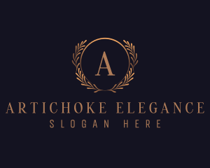 Elegant Wreath Decor logo design