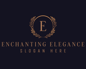 Elegant Wreath Decor logo design