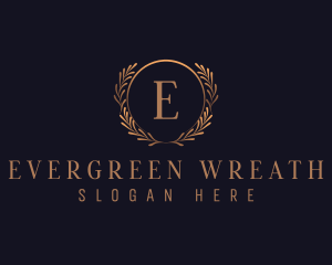 Elegant Wreath Decor logo design