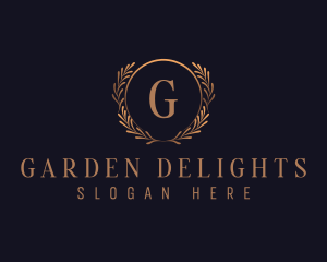 Elegant Wreath Decor logo design