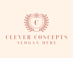 Floral Wedding Planner Wreath  logo
