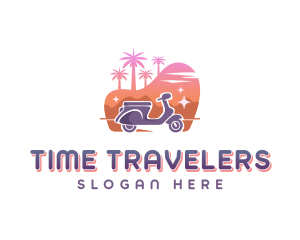 Traveler Scooter Tour logo design