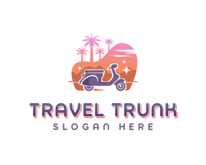 Traveler Scooter Tour logo design