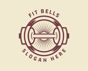 Dumbbell Fitness Gym logo design