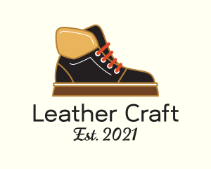 Leather Winter Boots logo design