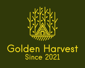 Golden Tree House  logo design