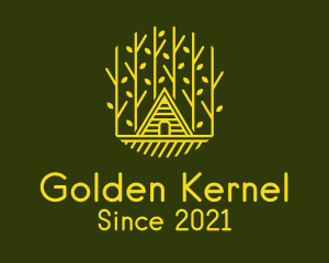 Golden Tree House  logo design