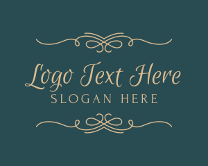 Elegant Border Wordmark logo