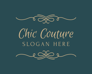 Elegant Border Wordmark logo design