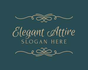 Elegant Border Wordmark logo design