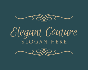 Elegant Border Wordmark logo design