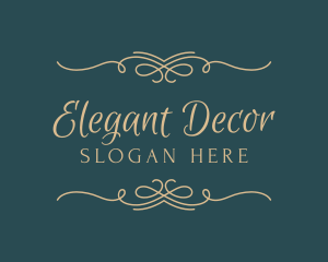 Elegant Border Wordmark logo design