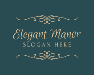 Elegant Border Wordmark logo design