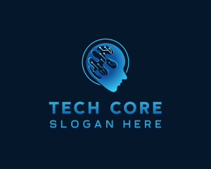 Artificial Intelligence Tech logo design