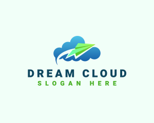 Flight Plane Cloud logo design