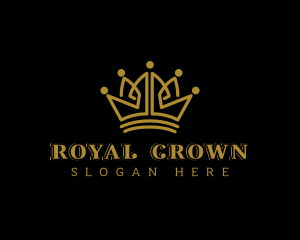 Elegant Royal Crown logo design