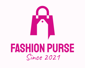 Pink Discount Handbag logo design