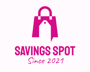 Pink Discount Handbag logo design