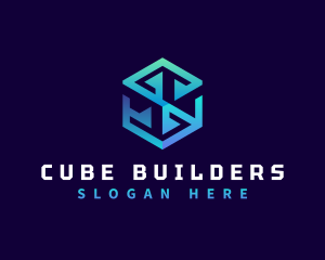 Technology Software Cube logo design