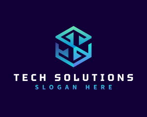 Technology Software Cube logo