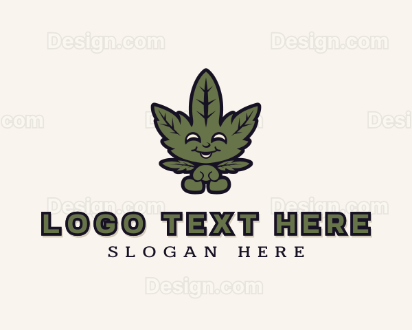 Organic Cannabis Weed Logo