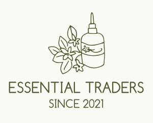 Green Flower Oil  logo design