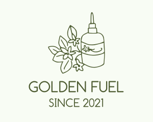 Green Flower Oil  logo design