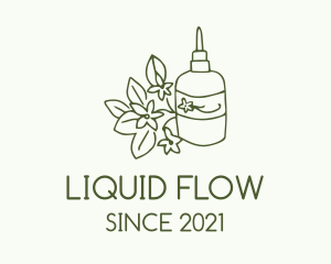 Green Flower Oil  logo design