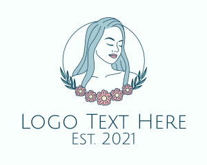 Beauty Floral Lady logo