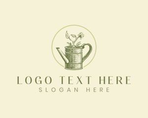  Watering Can Flower logo