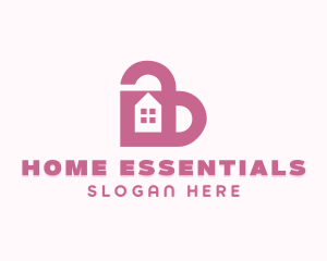 Home Security Lock logo design