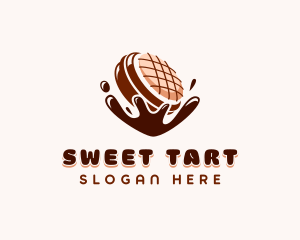  Chocolate  Waffle Snack logo design