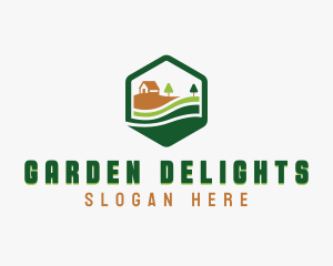 Lawn Yard Gardening logo design