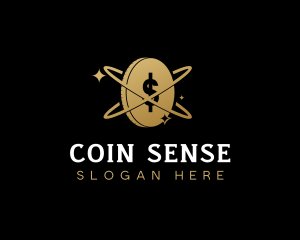 Dollar Coin Crypto logo design