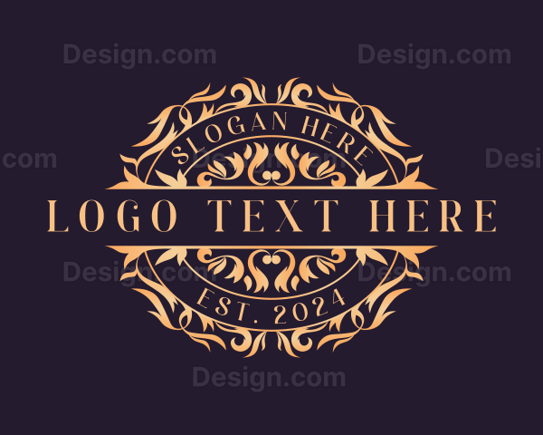 Luxury Ornamental Wreath Logo