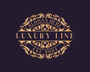 Luxury Ornamental Wreath logo design