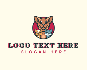 Dog Cat Pet Shelter logo