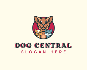 Dog Cat Pet Shelter logo design