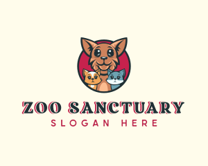 Dog Cat Pet Shelter logo design