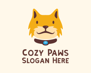 Smiling Furry Cat  logo design