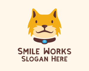 Smiling Furry Cat  logo design