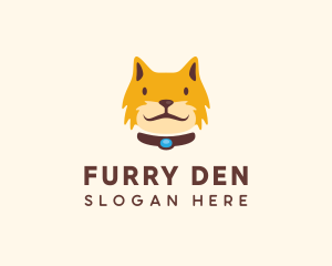 Smiling Furry Cat  logo