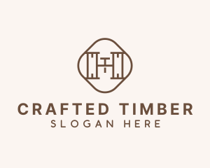 Wood Carpenter Letter HT logo