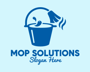 Blue Mop Bucket  logo