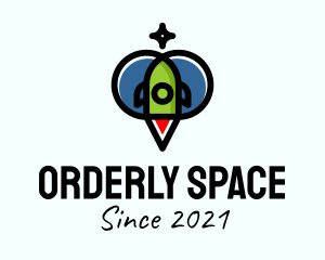 Space Rocket Ship  logo design