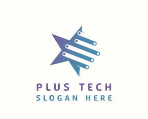 Tech Star Circuitry logo design