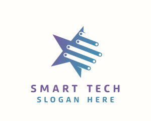 Tech Star Circuitry logo design