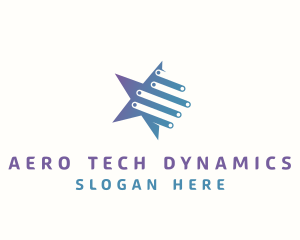 Tech Star Circuitry logo design