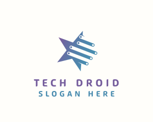 Tech Star Circuitry logo design