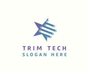 Tech Star Circuitry logo design